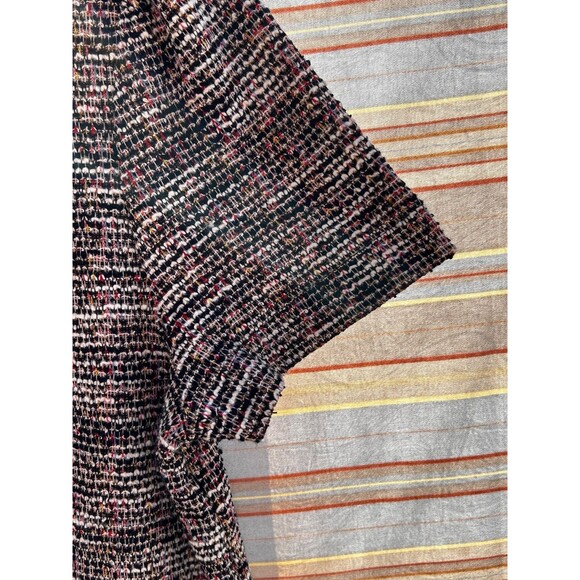 LOFT Women's Size 2 Gray & Red Mini Lined Dress - Picture 3 of 10